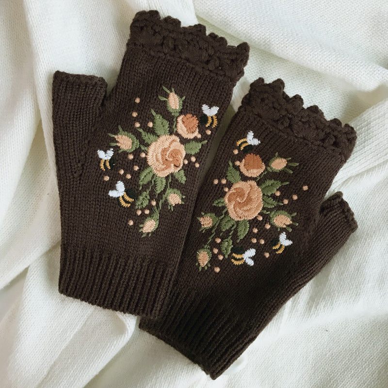 Hand Embroidered Gloves