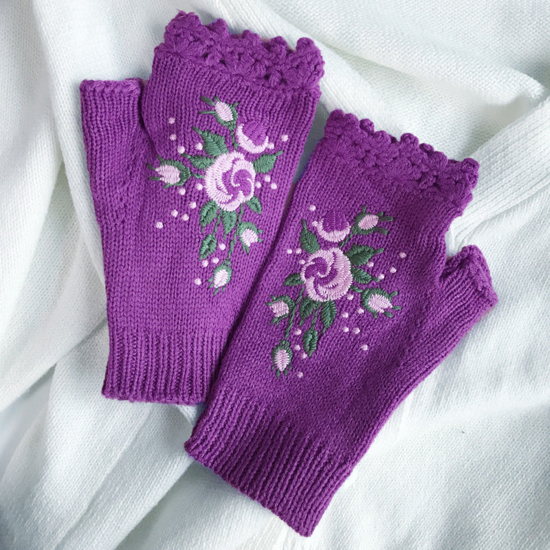 Hand Embroidered Gloves