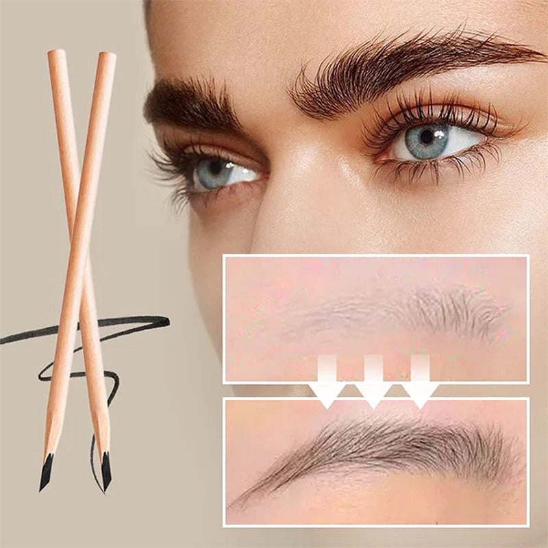 Waterproof Wooden Eyebrow Pencil(12 PCS)