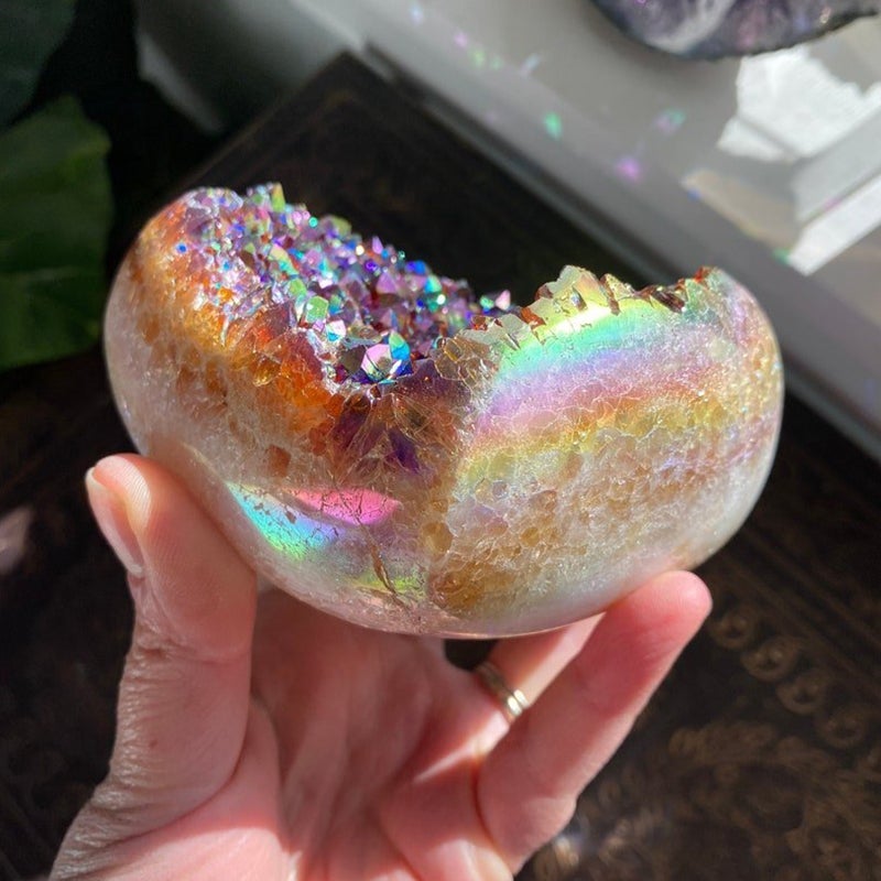 Angel Aura Heart Shaped Crystal