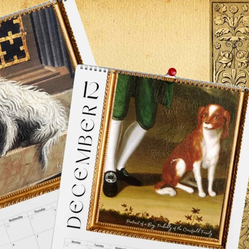 2024 Renaissance Painting Ugly Dogs Monthly Calendar