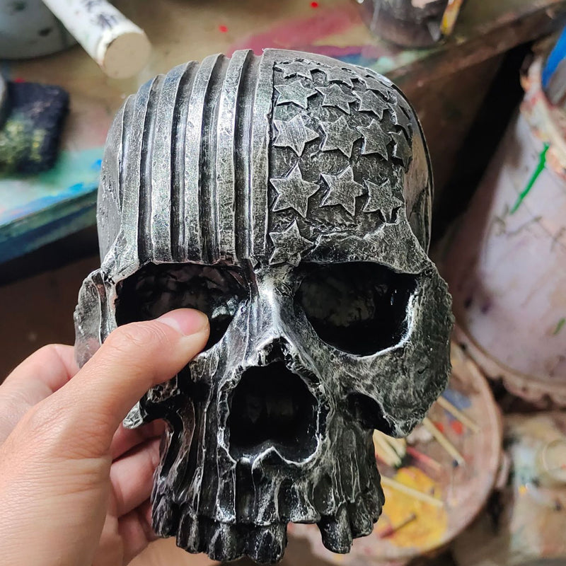 Motorcycle Skull Helmet Holder