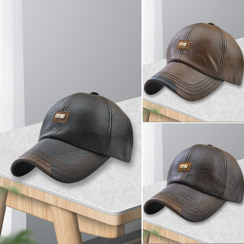 New Trendy Leather Cap