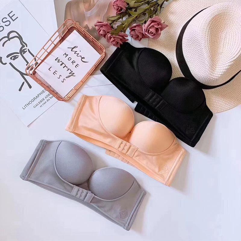 Strapless Front Buckle Lift Bra