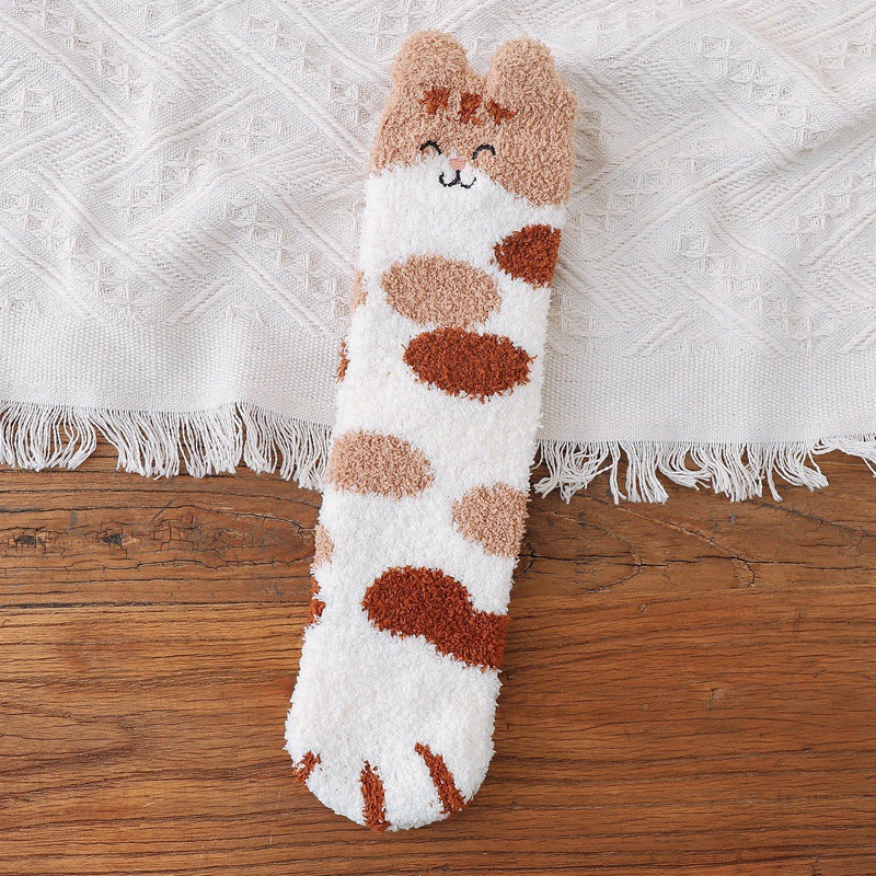 Warm Soft Cat Paw Socks