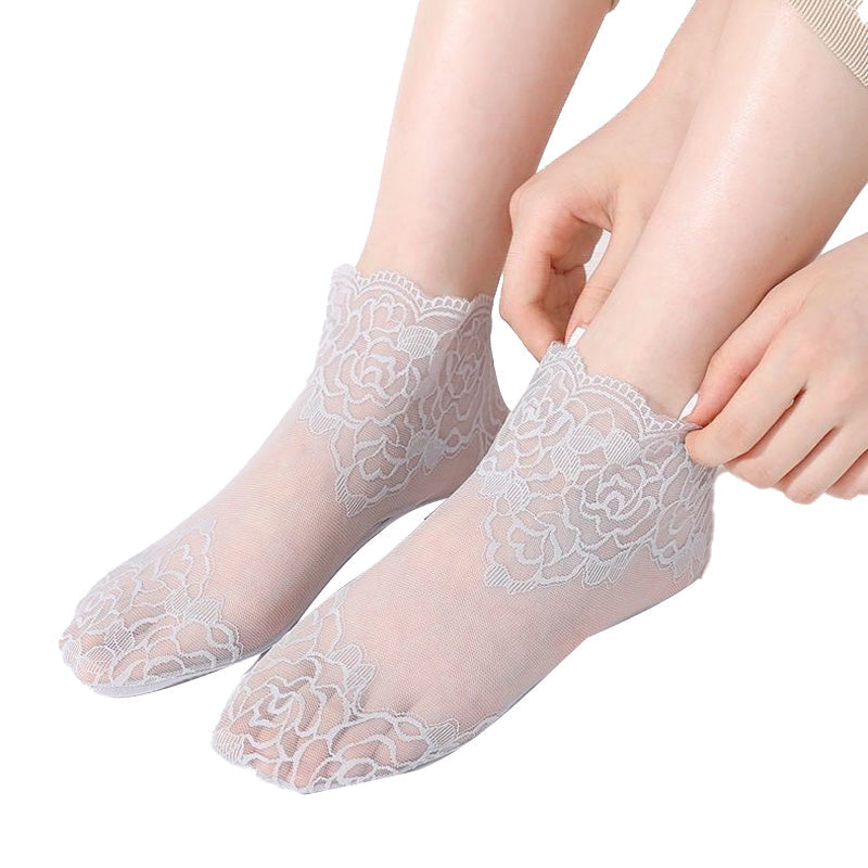 Ladies Fashion Lace Socks