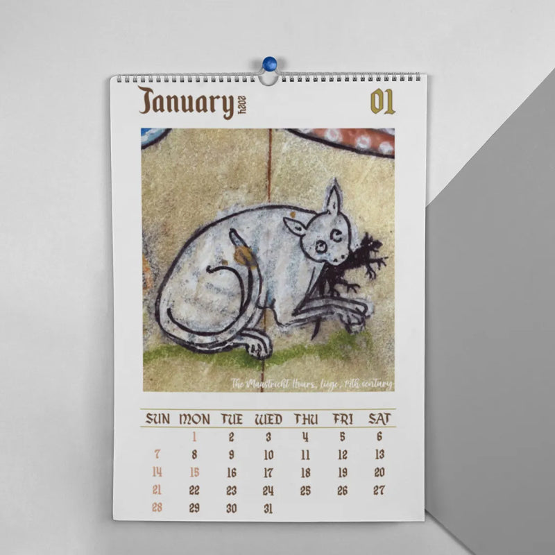 2024 Weird Medieval Cats Calendar