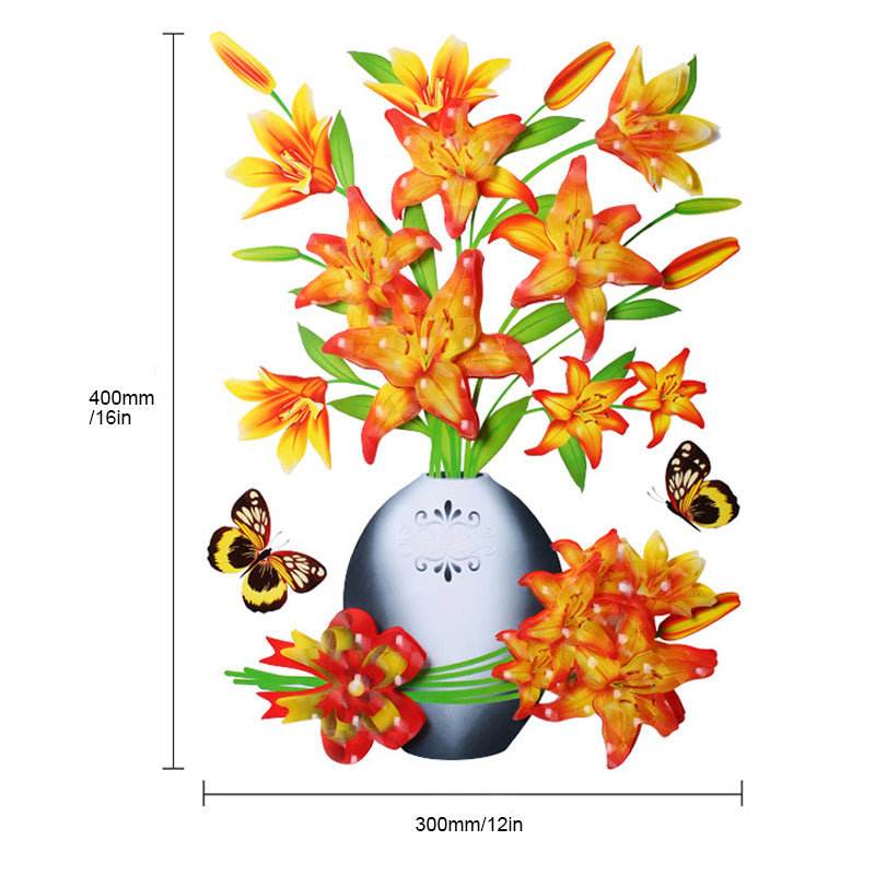 DIY Plant Vase 3D Stereo Stickers