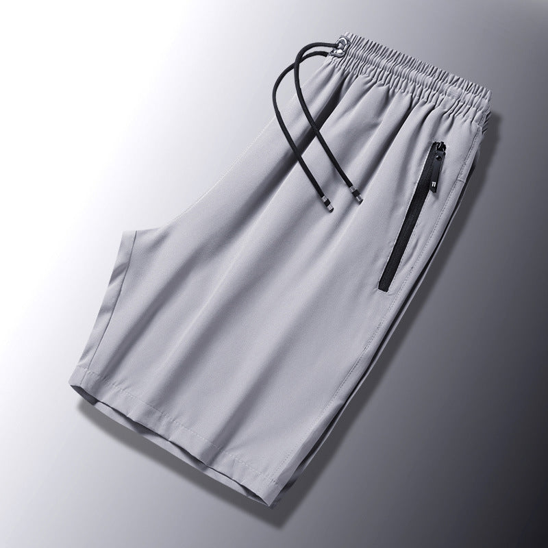 Men's Plus Size Ice Silk Stretch Shorts