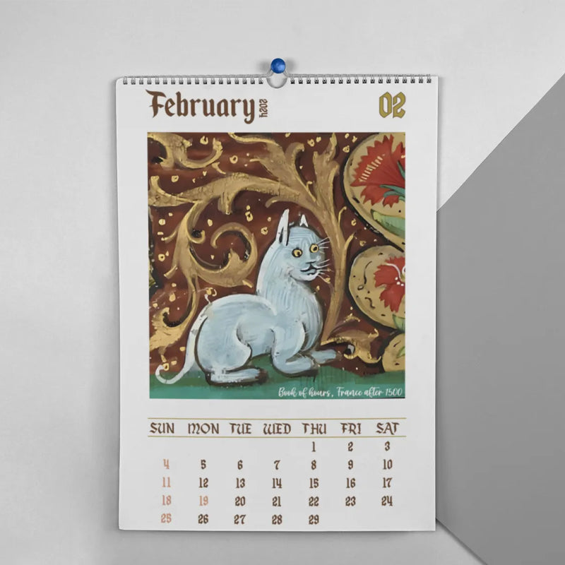 2024 Weird Medieval Cats Calendar