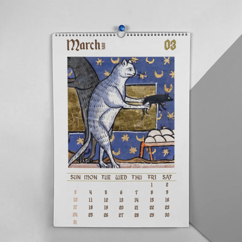 2024 Weird Medieval Cats Calendar