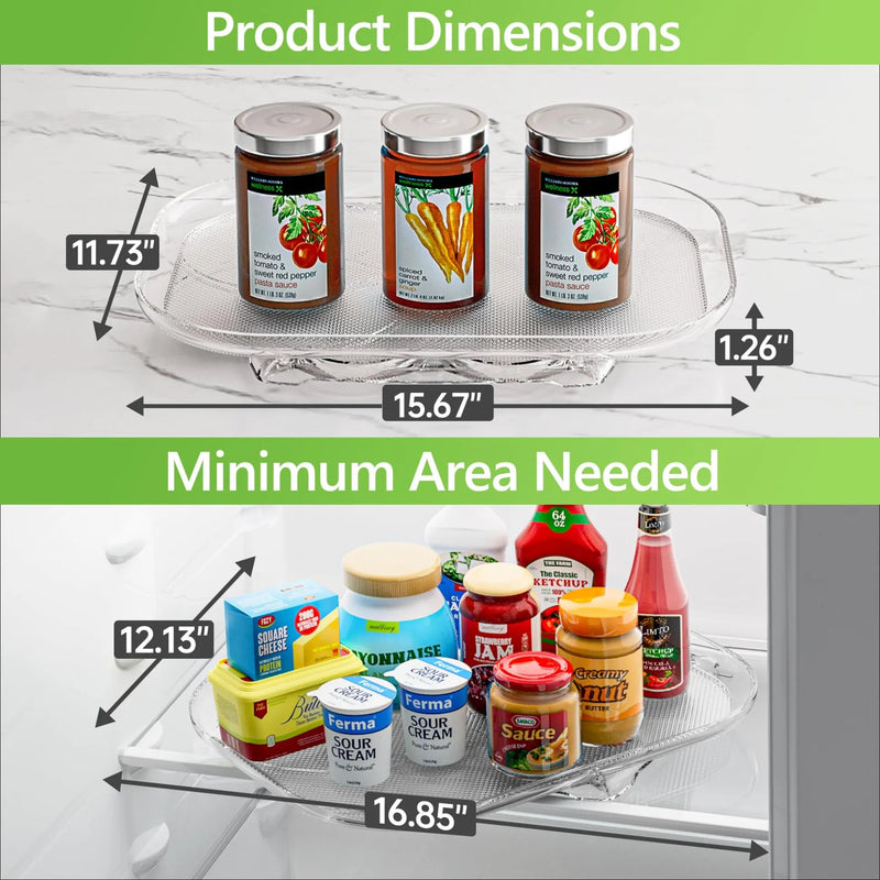 Rectangular Turntable for Refrigerator