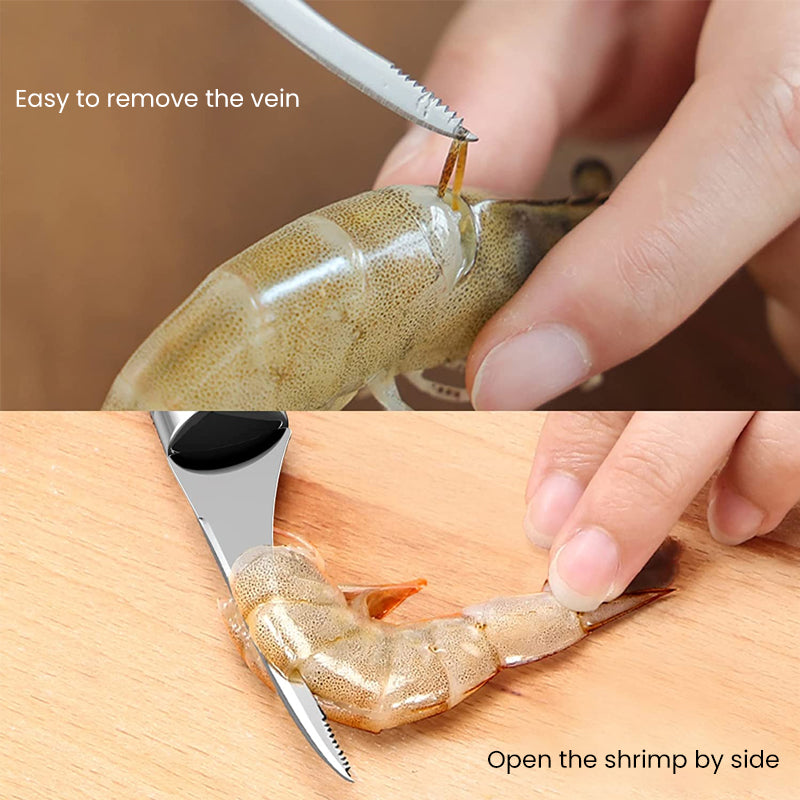 Stainless Steel Shrimp Whisker Peeler Tool