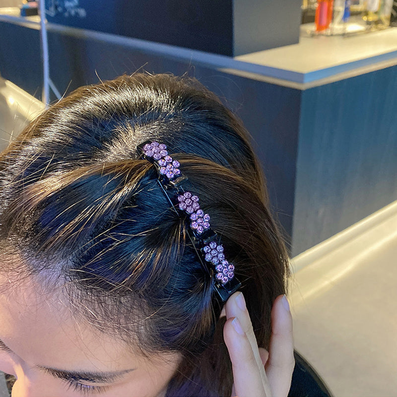 Rhinestone Flower Hairpin