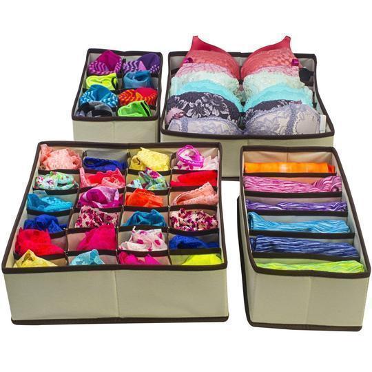 Foldable Closet Underwear Organizer(4 pics/1 Set)