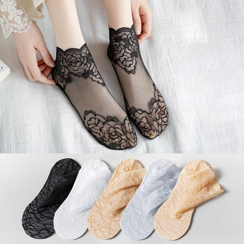 Ladies Fashion Lace Socks